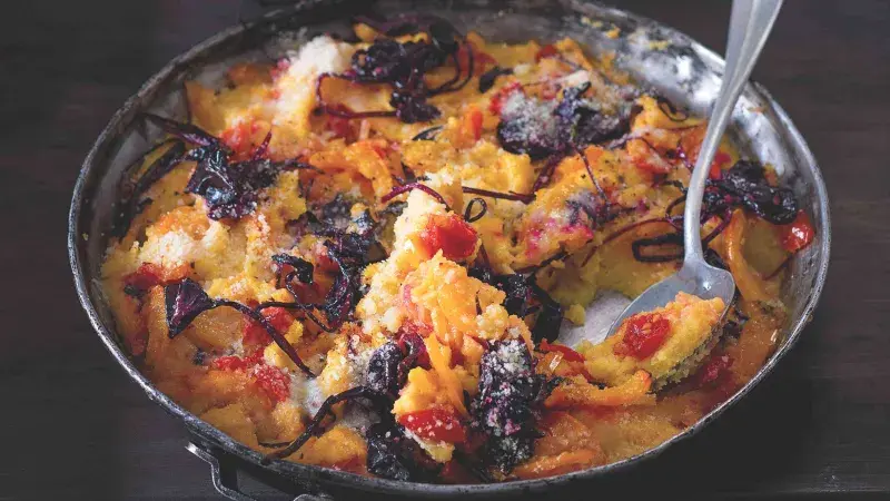 Pečená polenta se zeleninou