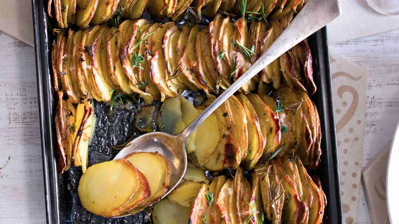 Pečené bylinkové brambory