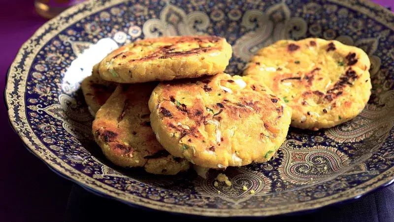 Pikantní zelné placky tepla