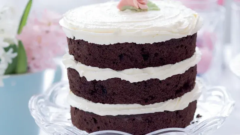 Plněný čokoládový dort