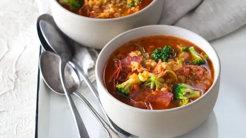 Polévka s brokolicí