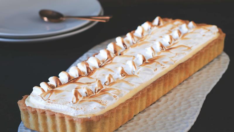 Pomerančový meringue páj
