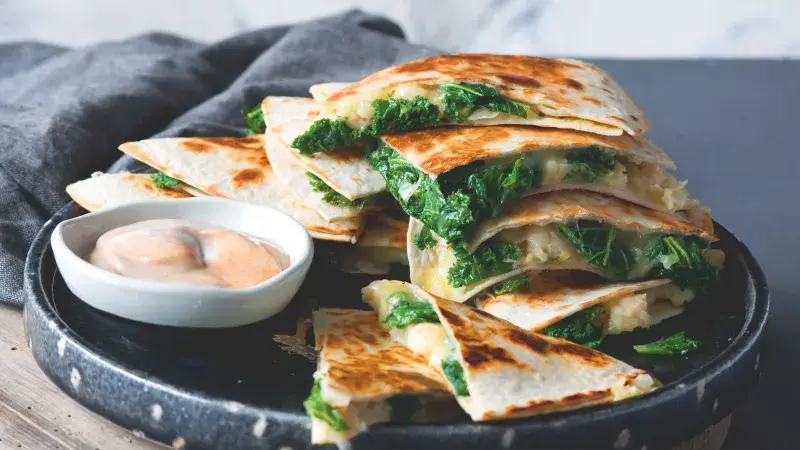Quesadilly s kadeřávkem