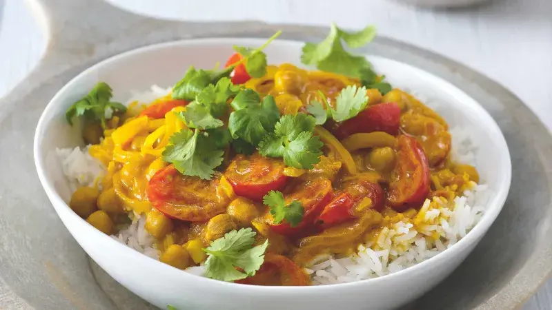 Rajčatovo-cizrnové kari