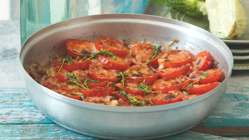 Rajčatovo-fenyklový gratin
