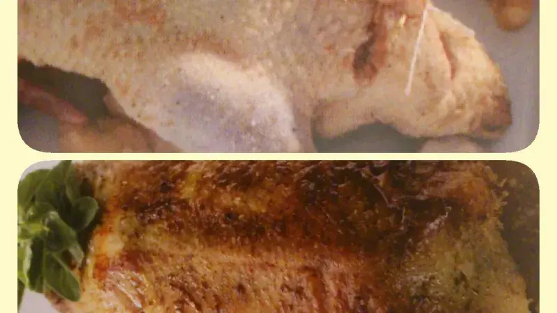 Kachna nadívaná jablky