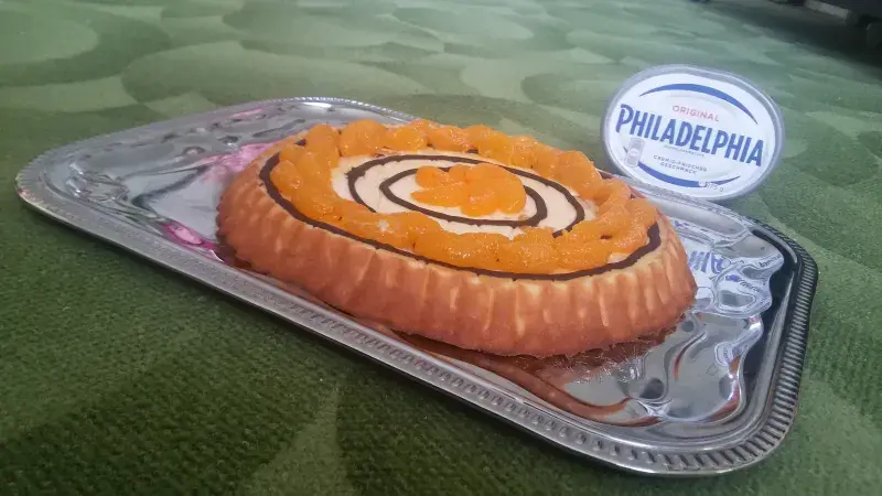 Citrónový cheesecake s mandarinkami a bílým jogurtem