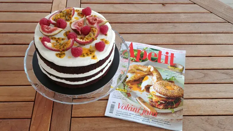 Čokoládový dort s mascarpone a lemon curd