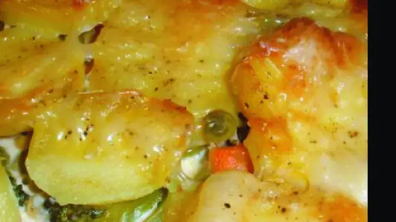 Zapékané brambory se zeleninou