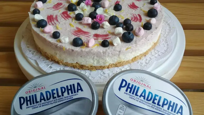 Předjarní dvoubarevný cheesecake
