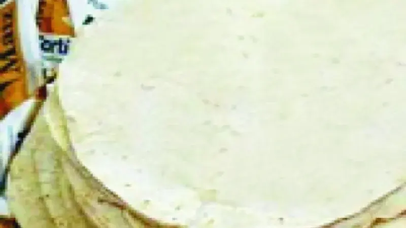 Tortilly z pšeničné mouky