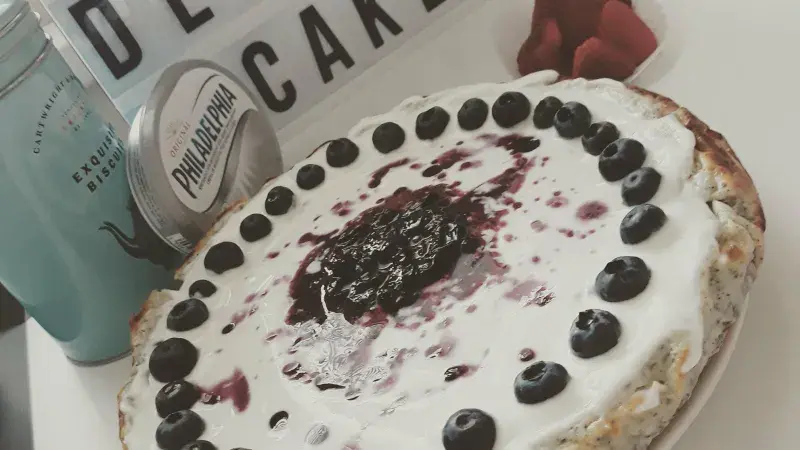 Makový New York cheesecake