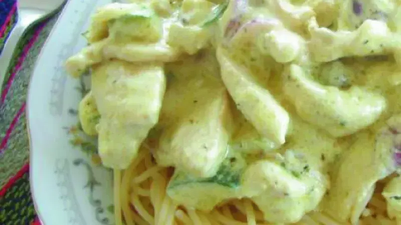 Zeleninové kuře se smetanou