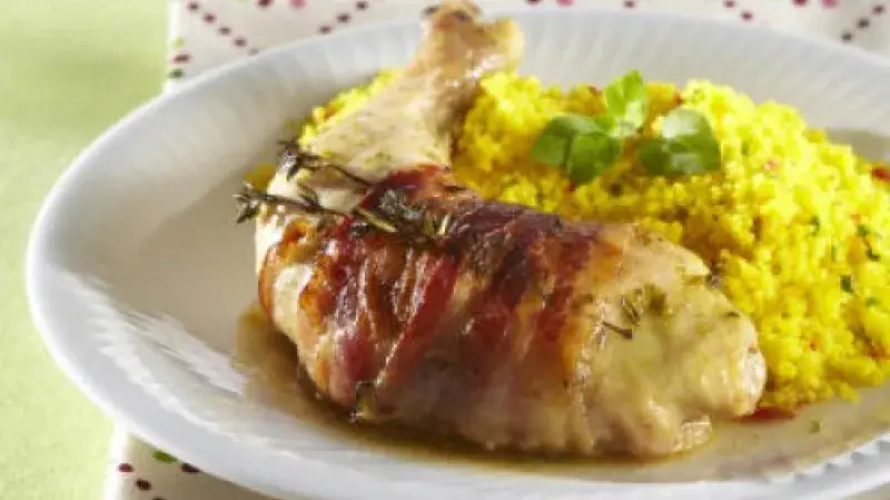 Kuřecí stehna s bylinkovou kůrkou