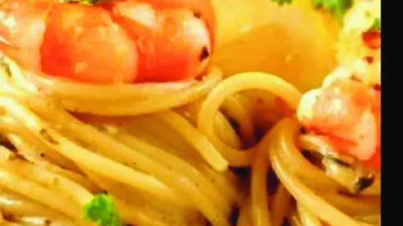 Cestoviny s krevetami a citrónom