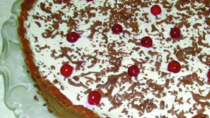 Tvarohovo-rybízový dort