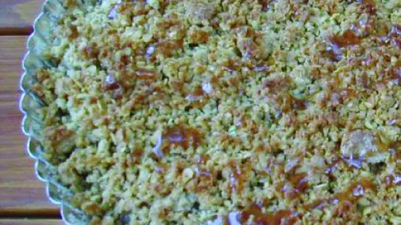 Jablečný koláč s ovesnými vločkami