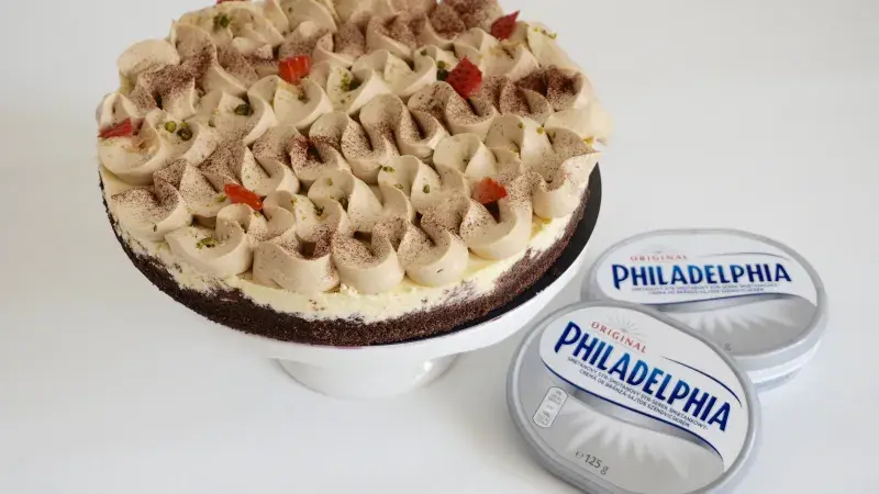 Cheesecake s kávovým ganache