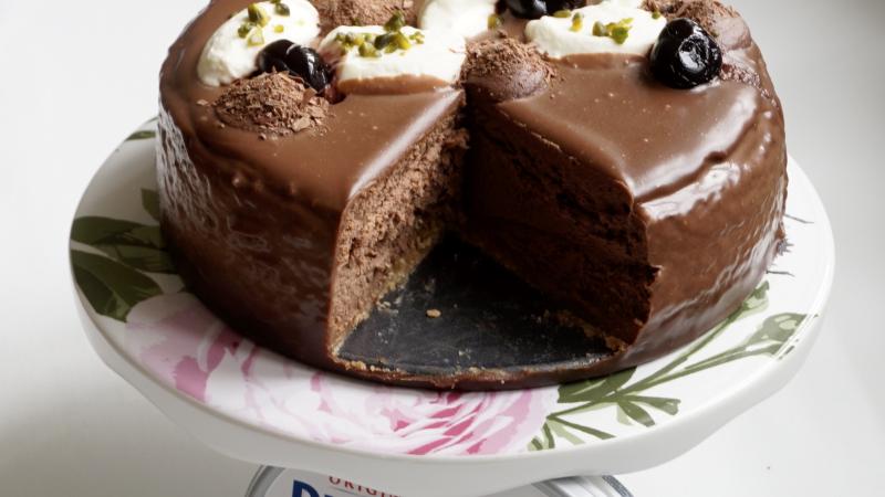 Levandulovo-čokoládový cheesecake