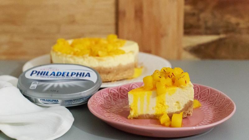 Hruškový cheescake so šafranom