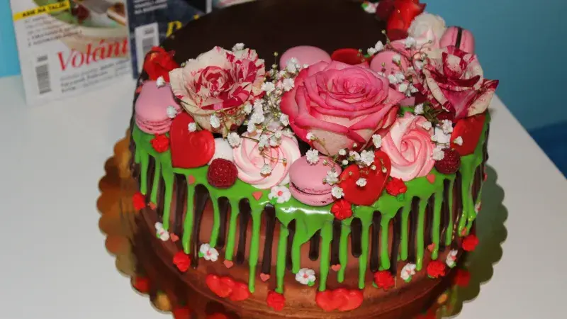 Stékaný dort pro Šípkovou Růženku