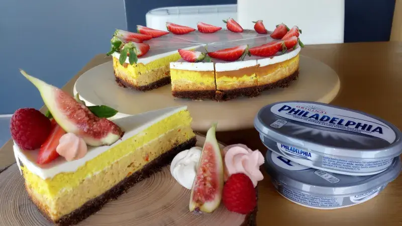 Dýňovo-kurkumový cheesecake