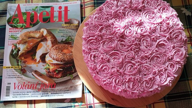 Čokoládový dort k 15. narozeninám čaopisu Apetit