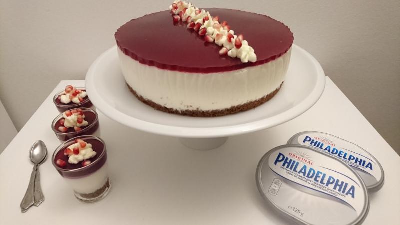 Višňovo-čokoládový nepečený cheesecake