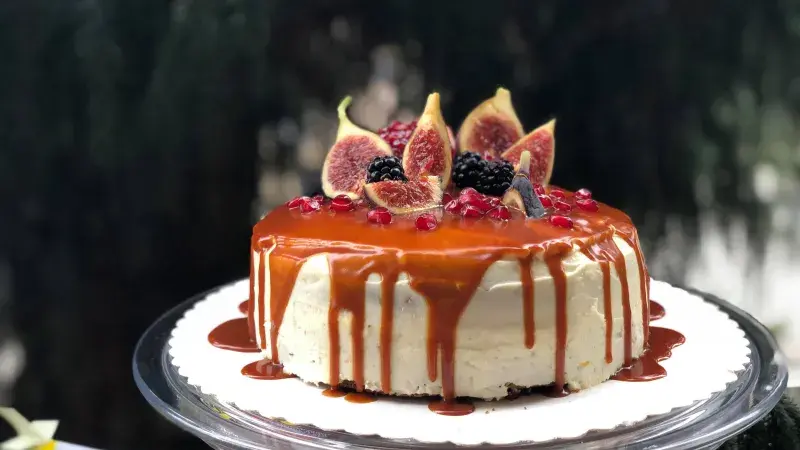 Dýňový dort se slaným karamelem