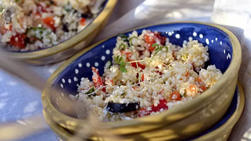 Kuskus ze syrového květáku