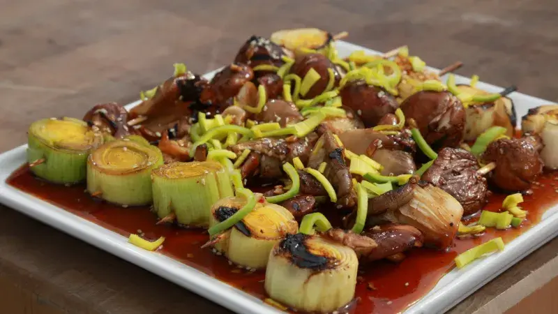 HOUBOVÉ ŠPÍZY PO ASIJSKU