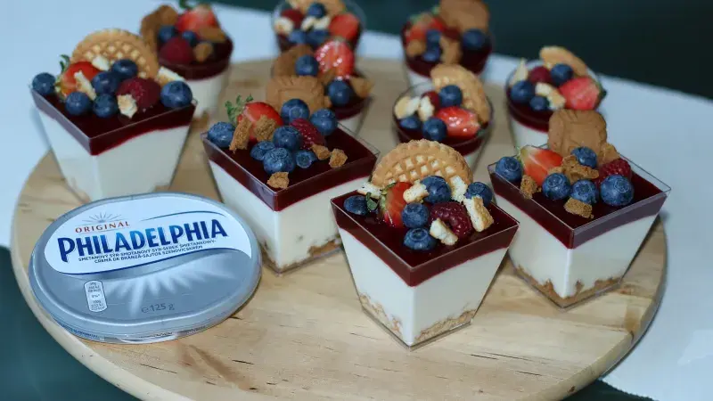 Nepečený cheesecake do skleničky