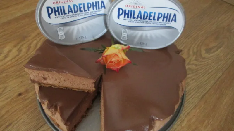 Extra čokoládový cheesecake