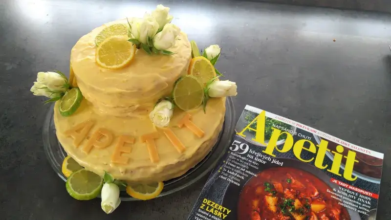 Citronový dort k 15.narozeninám Apetit