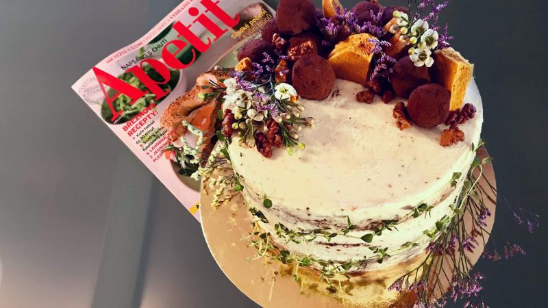 Oříškovo – kávový dort s krémem z mascarpone