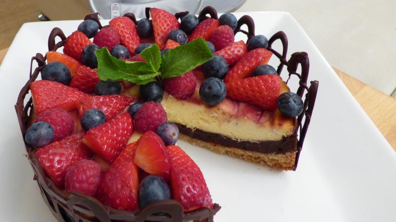 Brown-cheesecake