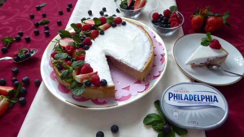Malinový cheesecake bez korpusu a lepku