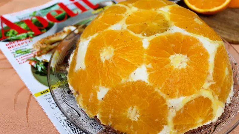 Pomerančový bowl dort k 15. narozeninám Apetitu