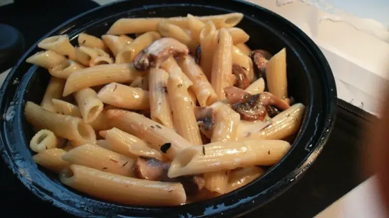 Penne s houbami