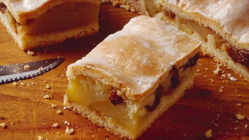 Jablečný koláč s pudinkem