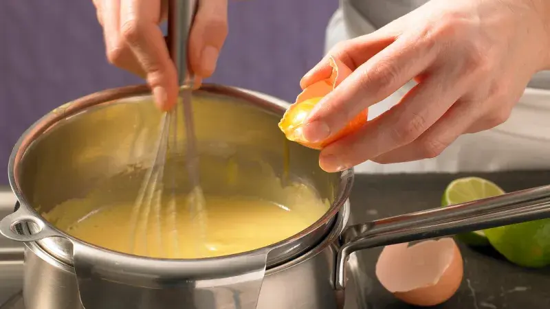 Příprava holandské omáčky