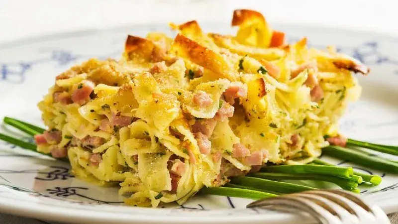 Šunkofleky s uzeným bůčkem