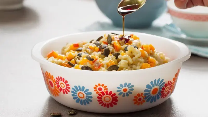 Dýňové rizoto s dýŇovým olejem