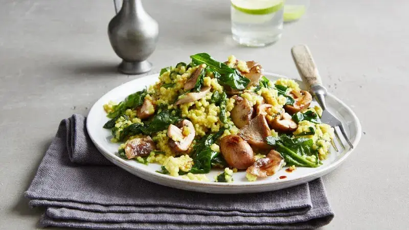 Veganské jáhlové kari