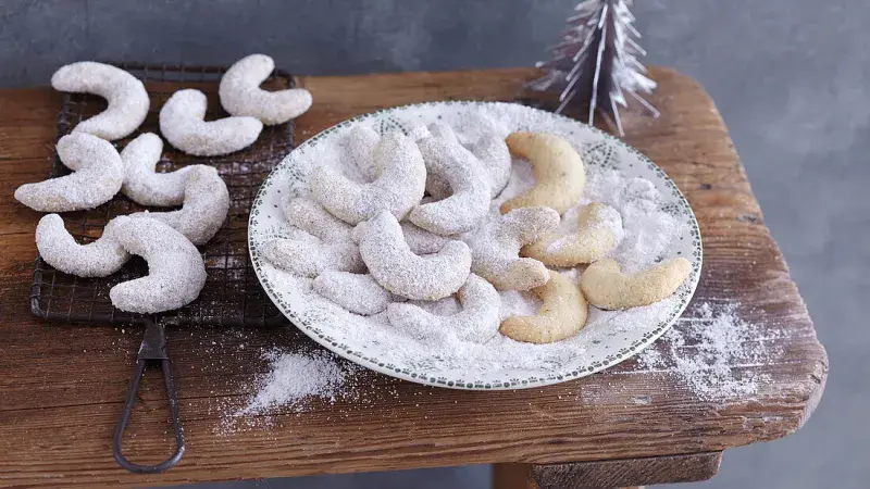 Hedvábné vanilkové rohlíčky