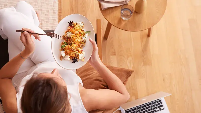 Jídlo při práci na home office