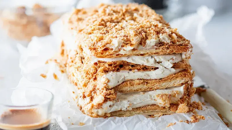 Příprava dortu Napoleon