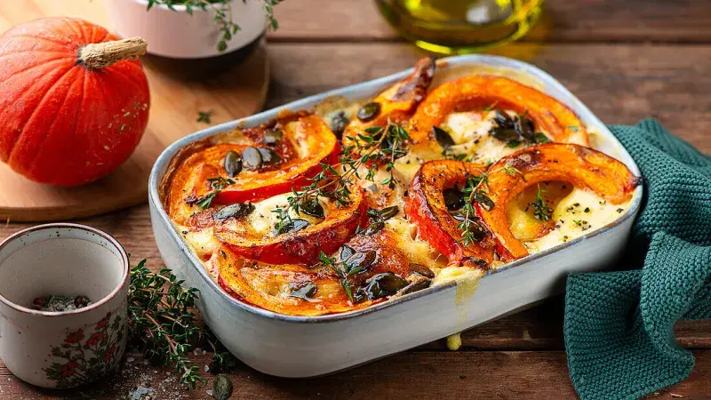 Zapečená dýně se sýrem