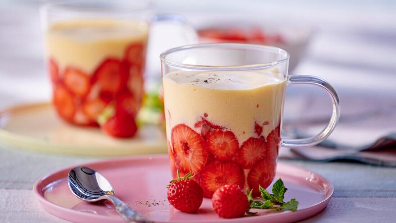 Zabaglione s jahodami