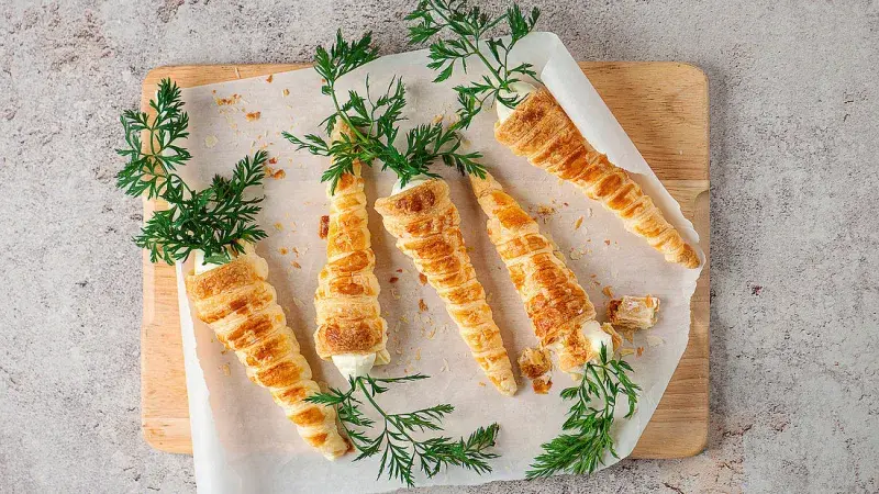 Mrkvičky z listového těsta 